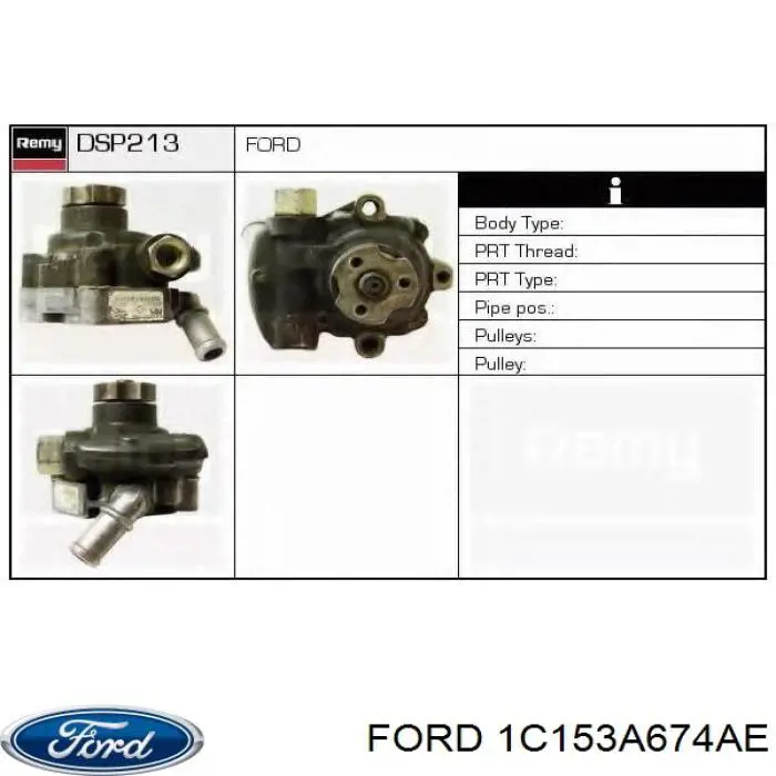 Pompa wspomagania hydraulicznego kierownicy Ford 1C153A674AE cena, od 115,77 USD