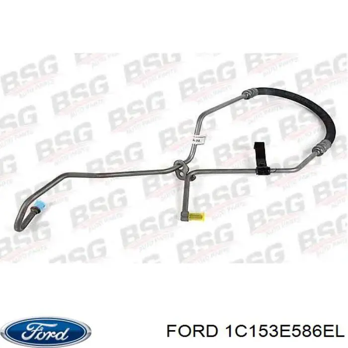 1C153E586EL Ford Przewód hydraulicznego układu wspomagania wysokiego ciśnienia, od pompy do maglownicy (mechanizmu)
