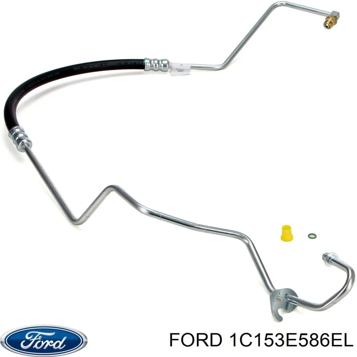 Przewód hydraulicznego układu wspomagania wysokiego ciśnienia, od pompy do maglownicy (mechanizmu) Ford 1C153E586EL cena, od 63,59 USD