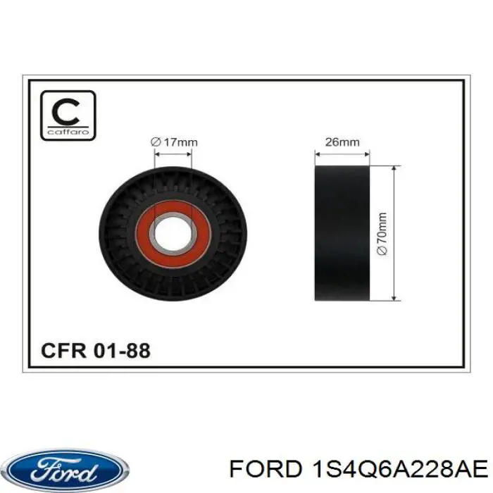 Napinacz paska napędowego 1S4Q6A228AE Ford