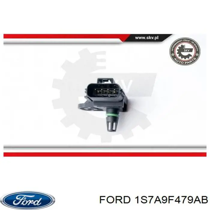1S7A9F479AB Ford Czujnik ciśnienia w kolektorze ssącym, MAP