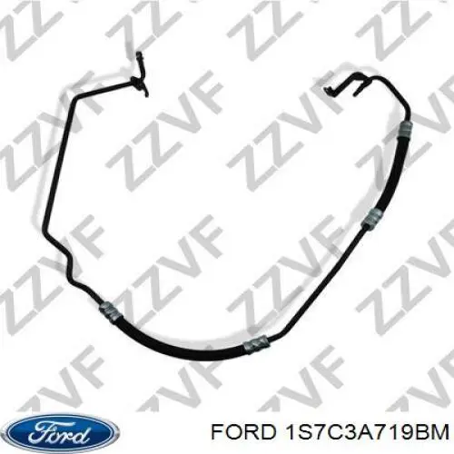 1S7C3A719BM Ford Przewód hydraulicznego układu wspomagania wysokiego ciśnienia, od pompy do maglownicy (mechanizmu)