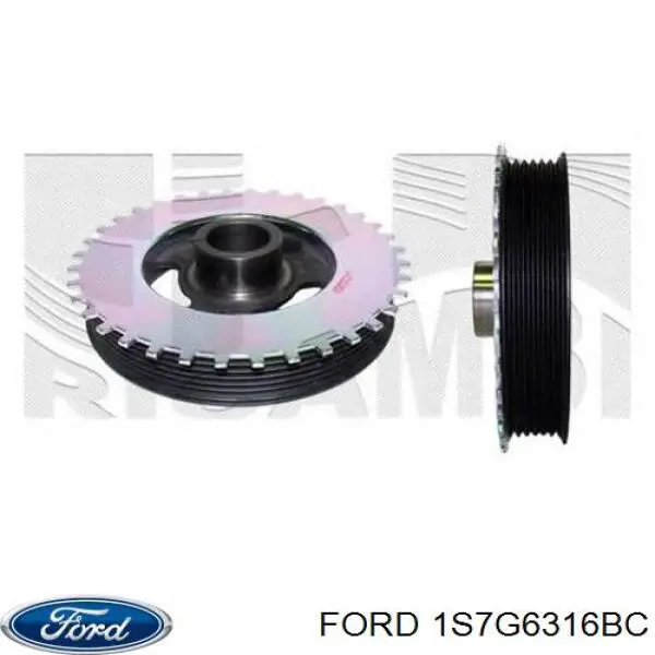 Do koszyka 1S7G6316BC Ford Koło pasowe wału korbowego