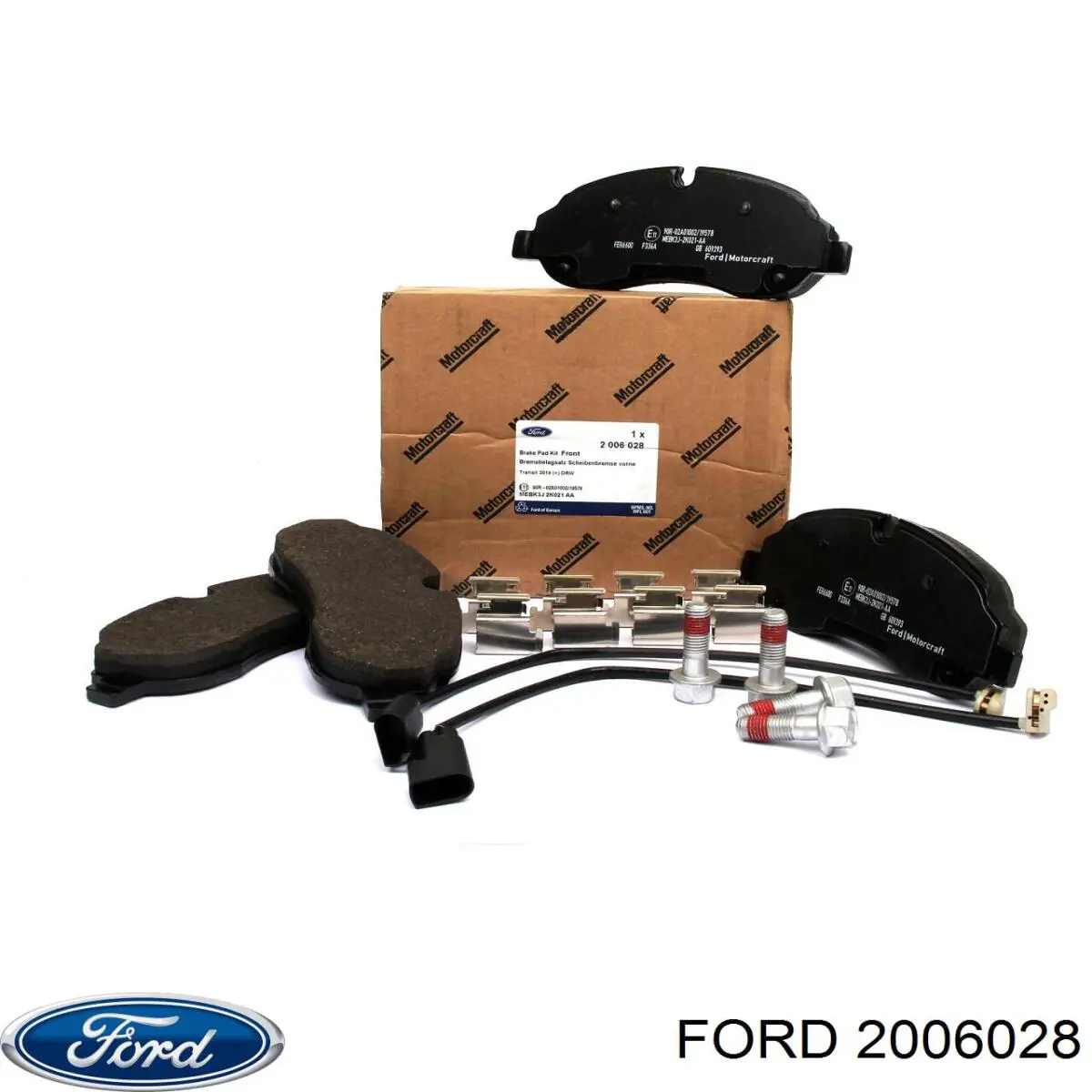 Klocki hamulcowe przednie tarczowe Ford 2006028 cena, od 28,69 USD