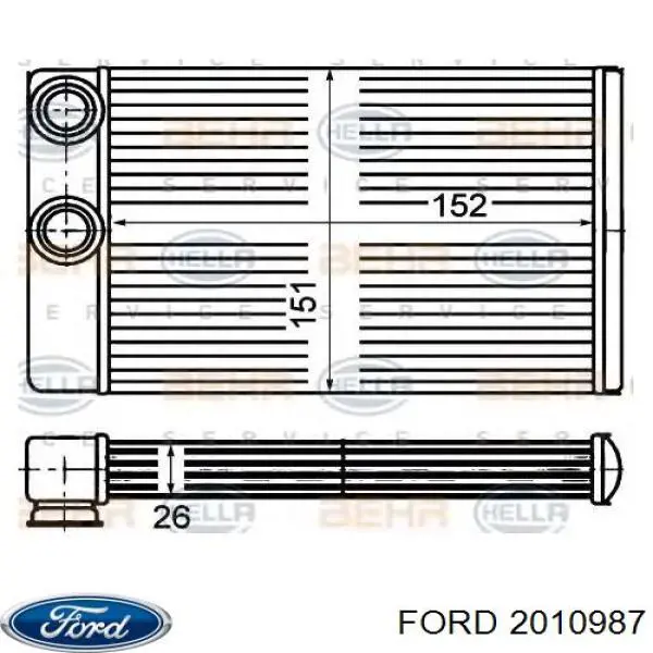 Do koszyka 2010987 Ford Chłodnica klimatyzacji