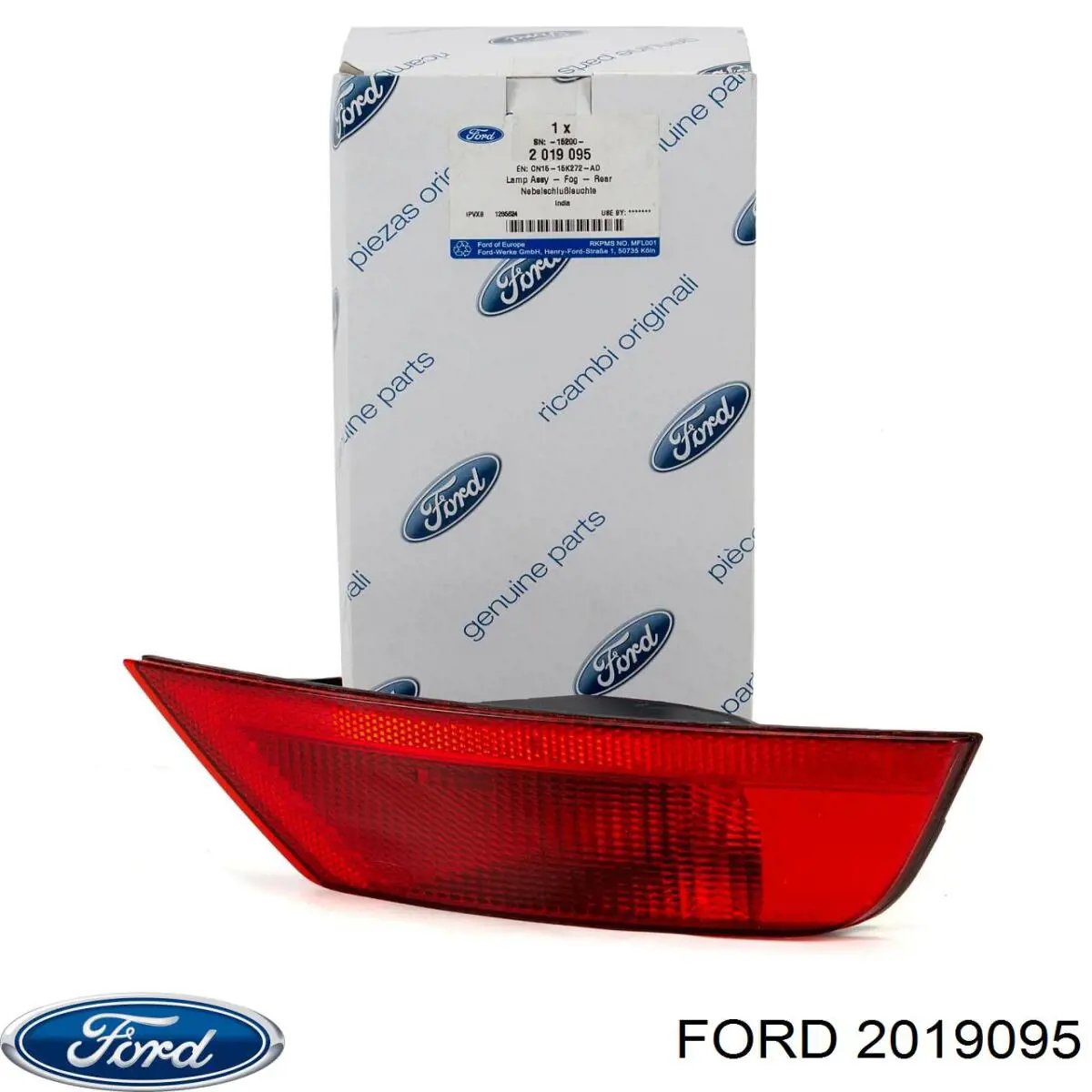 2019095 Ford Przednia lampa przeciwmgielna tylna prawa