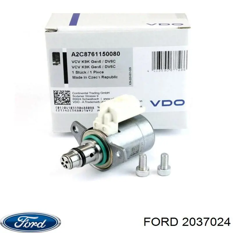 Do koszyka 2037024 Ford Zawór regulacji ciśnienia (zawór redukcyjny pompy wtryskowej) System Common-Rail