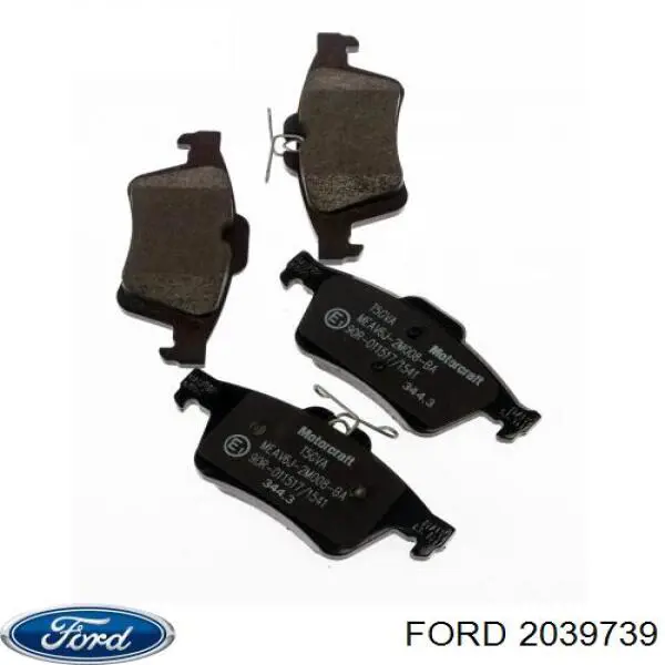 Okładziny (klocki) do hamulców tarczowych tylne Ford 2039739 cena, od 38,63 USD