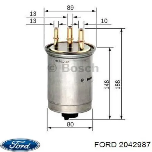 Do koszyka 2042987 Ford Filtr paliwa