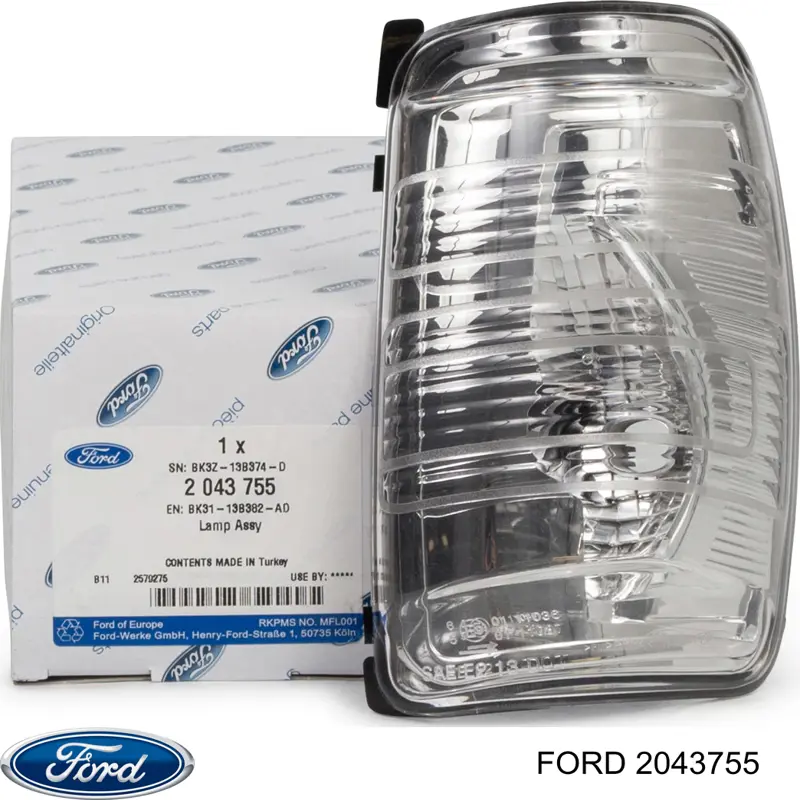 Kierunkowskaz lusterka prawy Ford 2043755 cena, od 15,45 USD