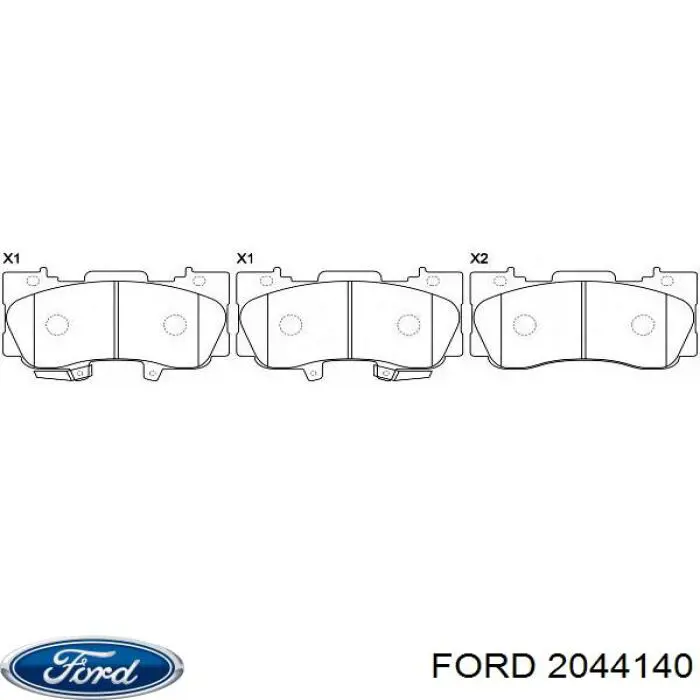 Klocki hamulcowe przednie tarczowe BRF1460 Ford