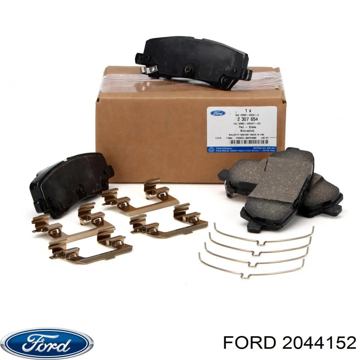 2044152 Ford Okładziny (klocki) do hamulców tarczowych tylne