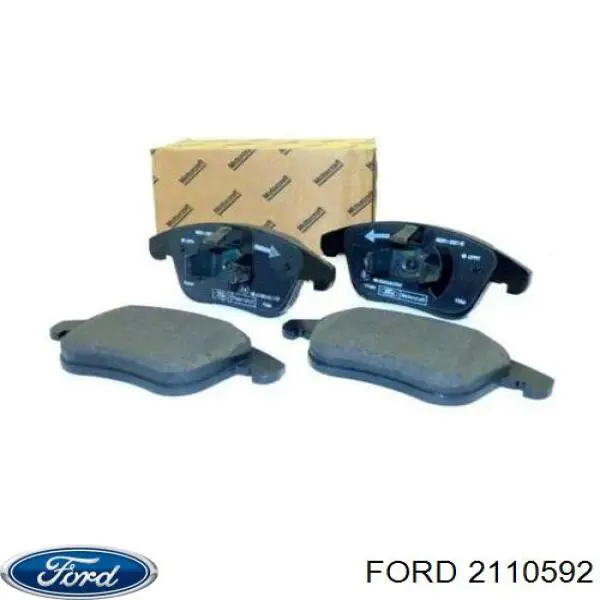 Klocki hamulcowe przednie tarczowe Ford 2110592 cena, od 52,85 USD
