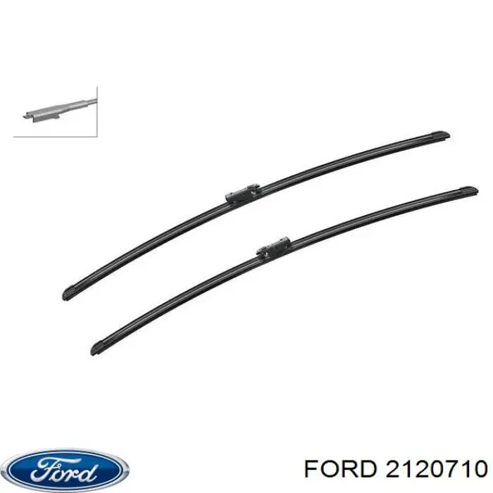 Pióro wycieraczki szyby przedniej, zestaw (2 szt.) Ford 2120710 cena, od 32,78 USD
