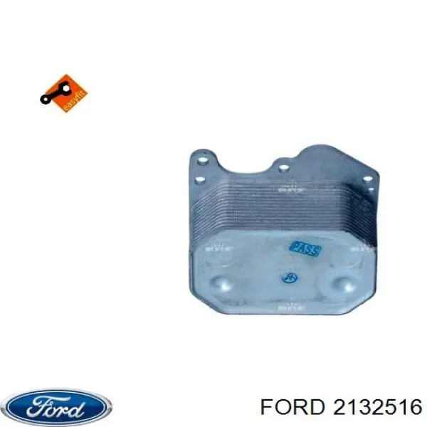 Do koszyka 2132516 Ford Chłodnica oleju, pod filtrem
