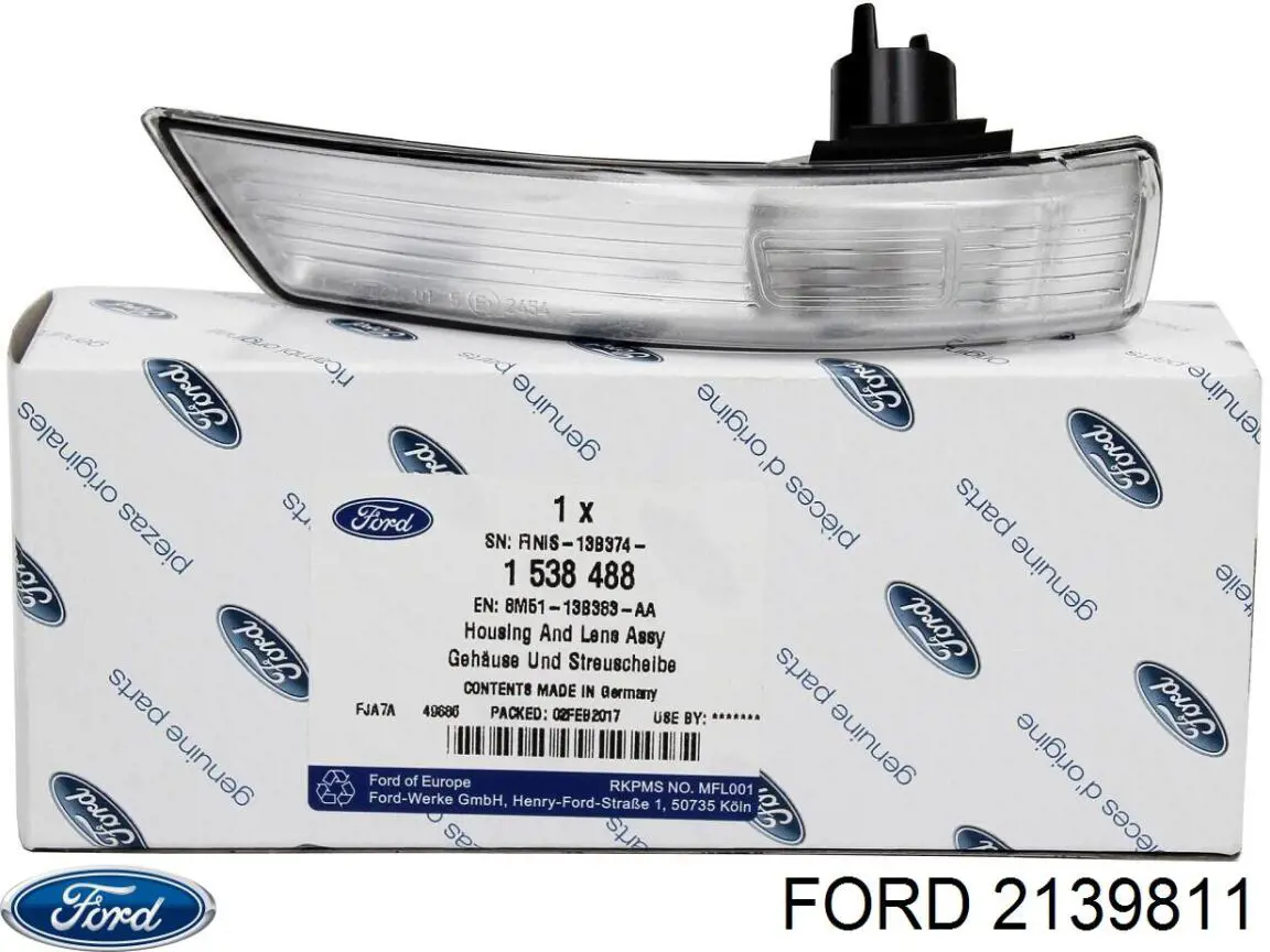 Lusterko wsteczne lewe Ford 2139811 cena, od 117,48 USD