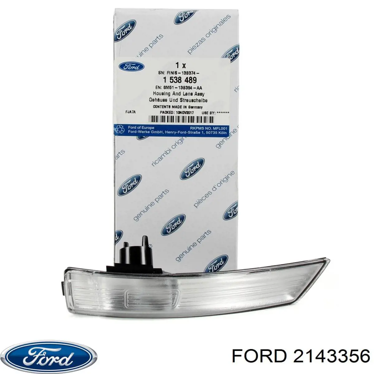 Lusterko wsteczne prawe Ford 2143356 cena, od 92,10 USD