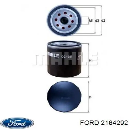 Filtr oleju Ford 2164292 cena, od 7,43 USD