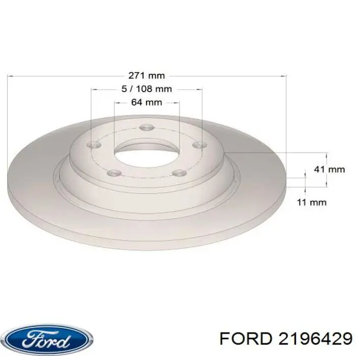 2196429 Ford Tarcza hamulcowa przednia
