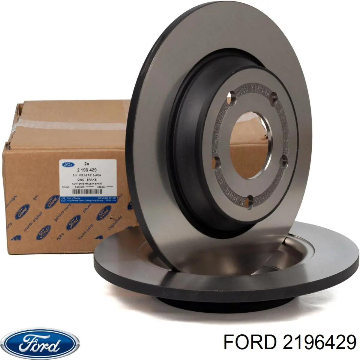 Do koszyka 2196429 Ford Tarcza hamulcowa przednia