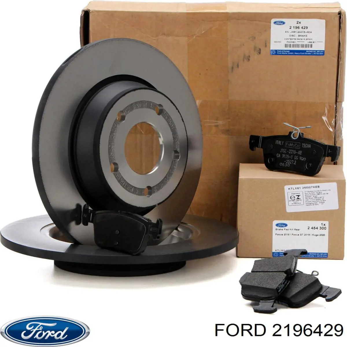 Tarcza hamulcowa przednia 2196429 Ford