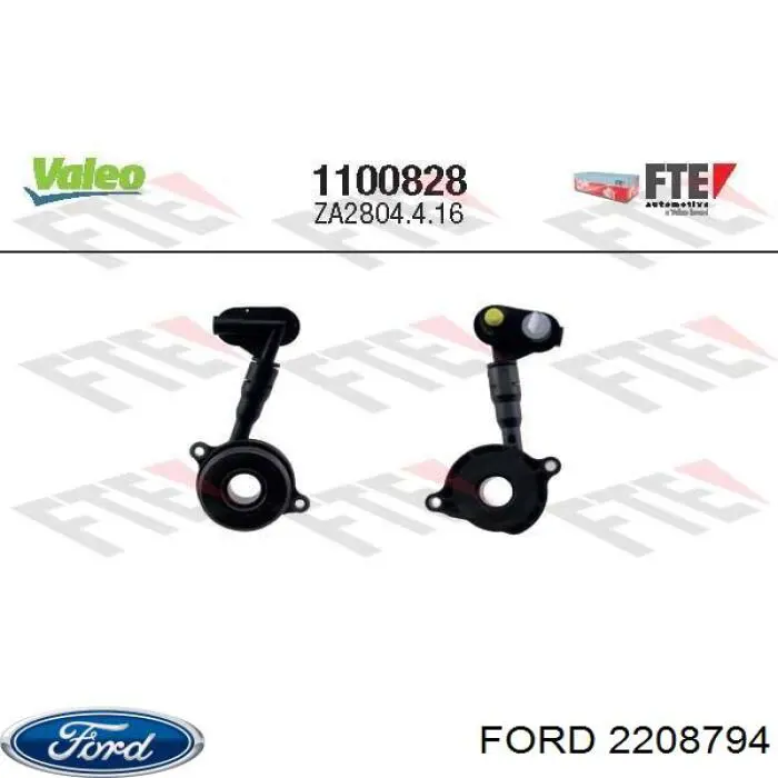Cylinder roboczy sprzęgła (wysprzęglik) w komplecie z łożyskiem wyciskowym Ford 2208794 cena, od 63,17 USD