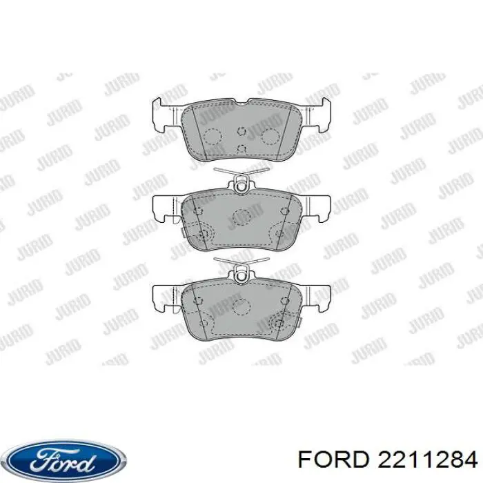 Okładziny (klocki) do hamulców tarczowych tylne Ford 2211284 cena, od 24,86 USD