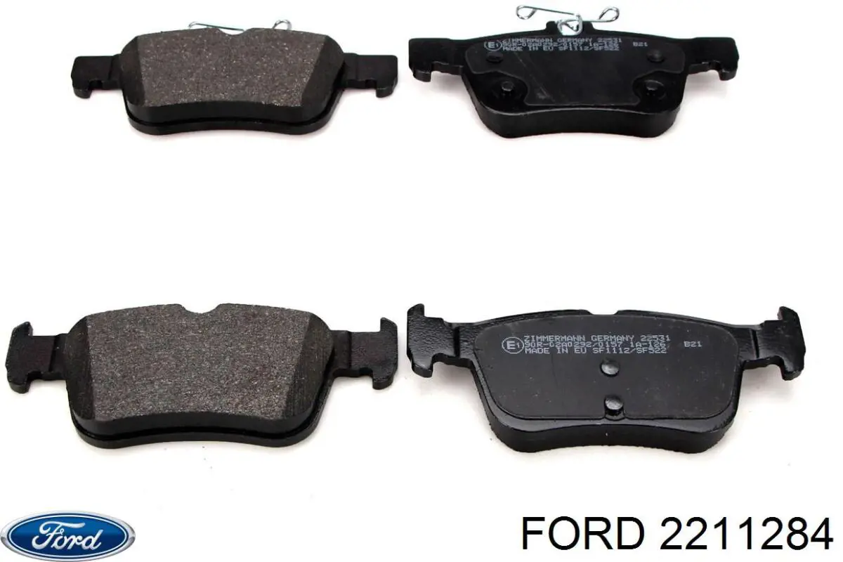2211284 Ford Okładziny (klocki) do hamulców tarczowych tylne