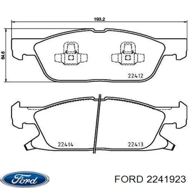 2241923 Ford Klocki hamulcowe przednie tarczowe