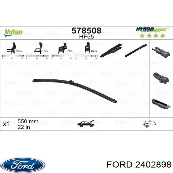 2402898 Ford Pióro wycieraczki szyby przedniej kierowcy