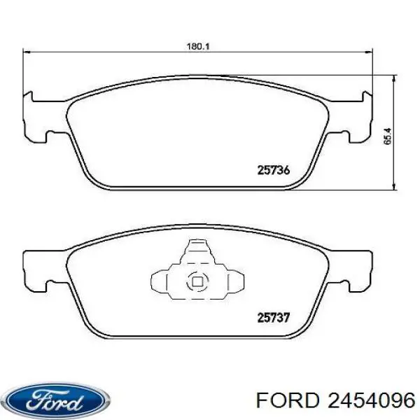 2454096 Ford klocki hamulcowe przednie tarczowe