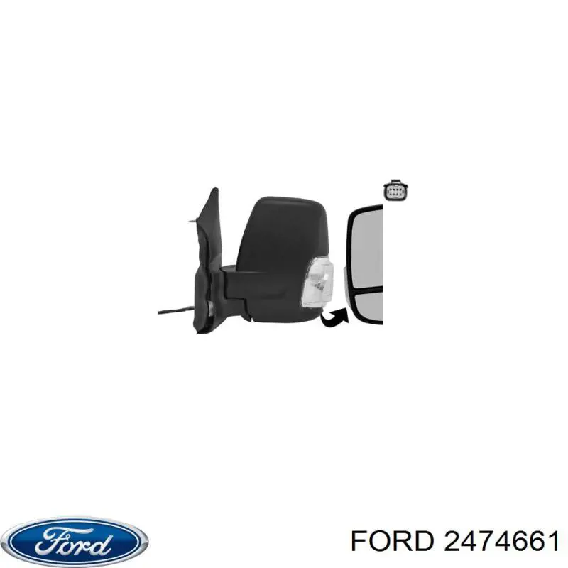 Lusterko wsteczne lewe Ford 1932573