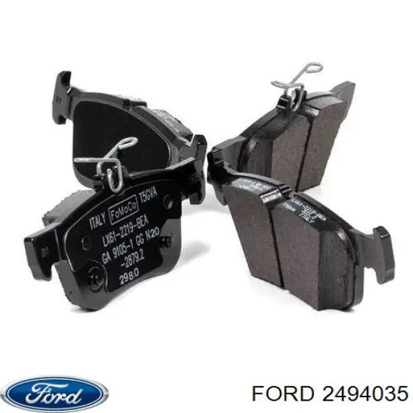 2494035 Ford Okładziny (klocki) do hamulców tarczowych tylne