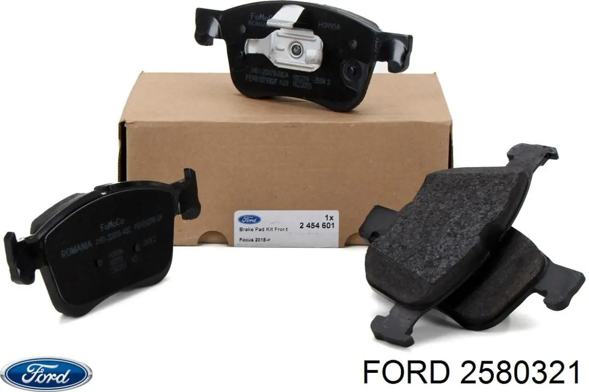 2580321 Ford Klocki hamulcowe przednie tarczowe