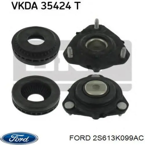 Do koszyka 2S613K099AC Ford Poduszka amortyzatora przedniego
