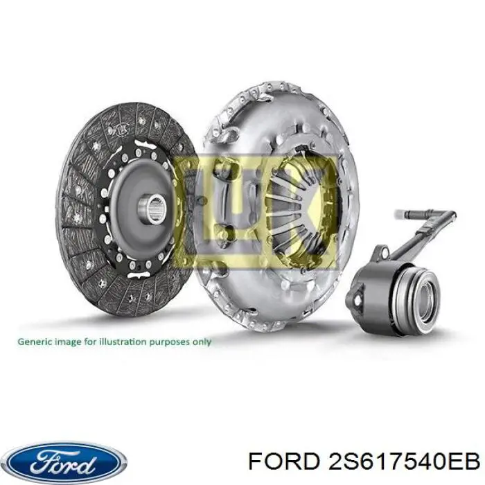 Zestaw sprzęgła (3 części) Ford 2S617540EB cena, od 42,65 USD