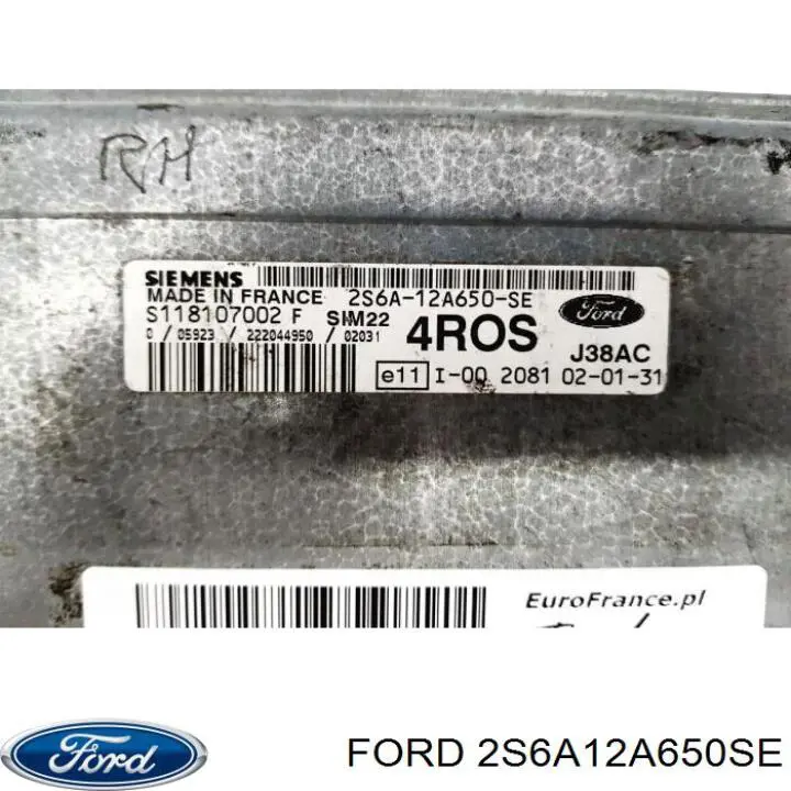 2S6A12A650SE Ford Sterownik silnika
