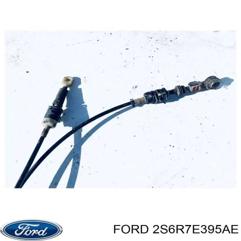 2S6R7E395AE Ford Linka dźwigni zmiany biegów podwójna