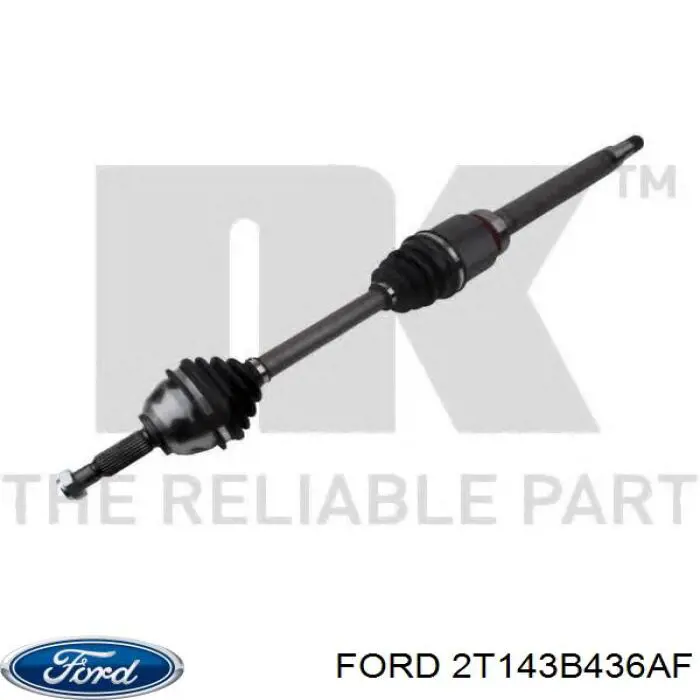 2T143B436AF Ford Półoś napędowa przednia prawa