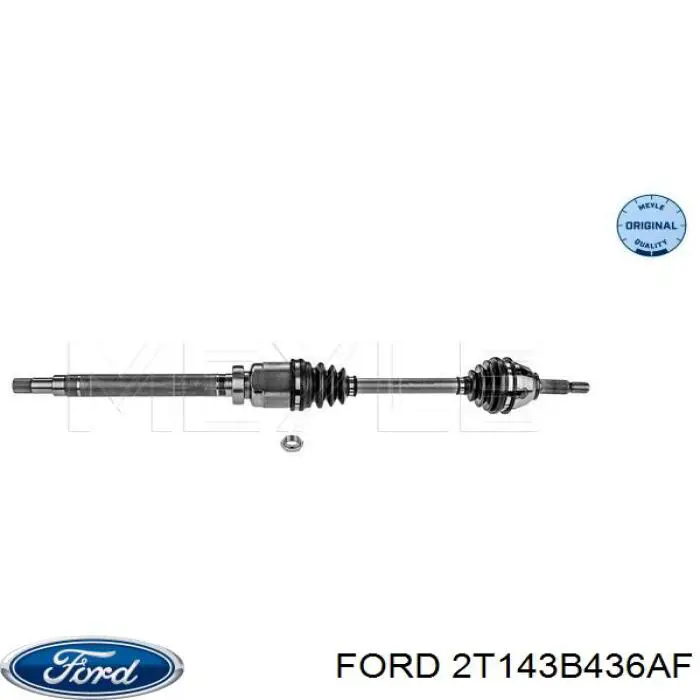 Półoś napędowa przednia prawa Ford 2T143B436AF cena, od 81,25 USD