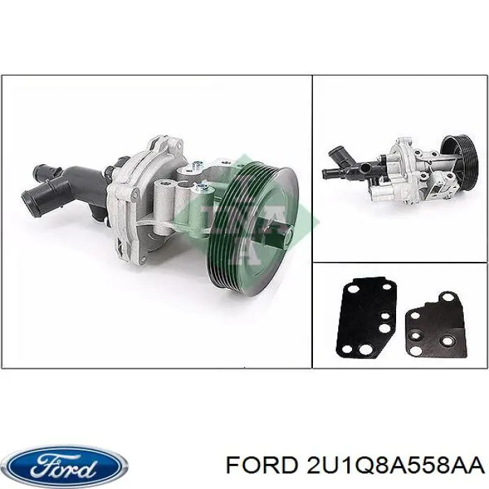 Do koszyka 2U1Q8A558AA Ford Pompa chłodząca wodna