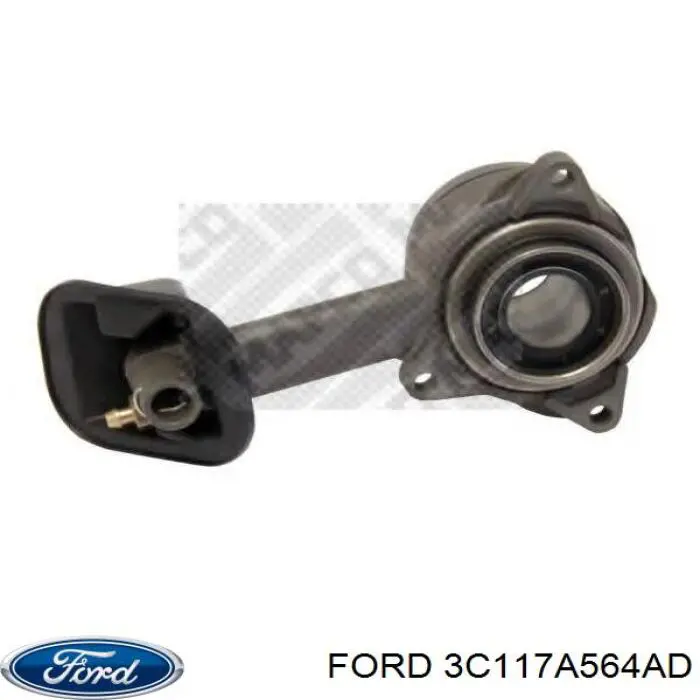 Cylinder roboczy sprzęgła (wysprzęglik) w komplecie z łożyskiem wyciskowym Ford 3C117A564AD cena, od 47,95 USD