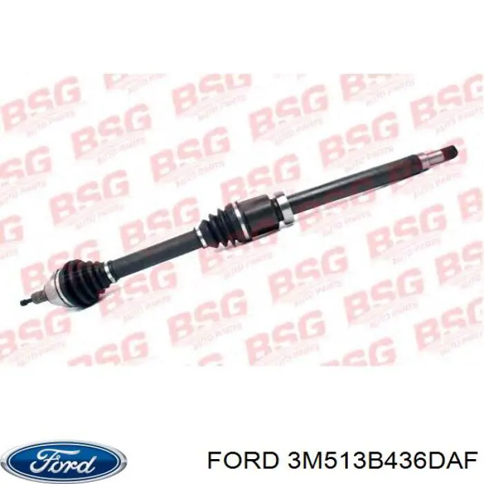 3M513B436DAF Ford Półoś napędowa przednia prawa