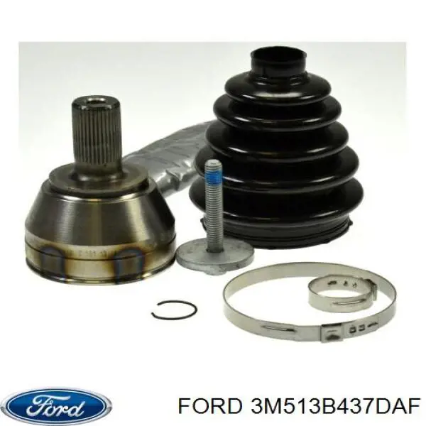 Półoś napędowa przednia lewa Ford 3M513B437DAF
