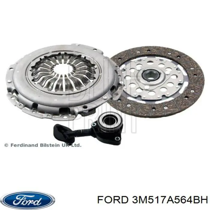 Do koszyka 3M517A564BH Ford Cylinder roboczy sprzęgła (wysprzęglik) w komplecie z łożyskiem wyciskowym