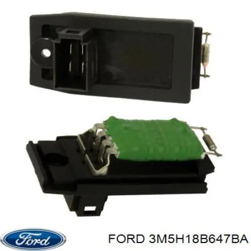 Do koszyka 3M5H18B647BA Ford Rezystor wentylatora nagrzewnicy (ogrzewacza kabiny)