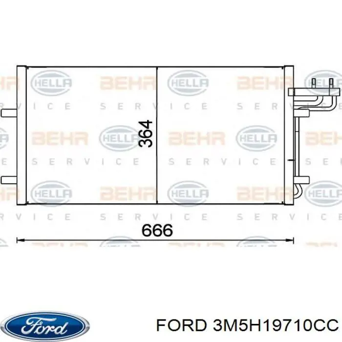 3M5H19710CC Ford Chłodnica klimatyzacji
