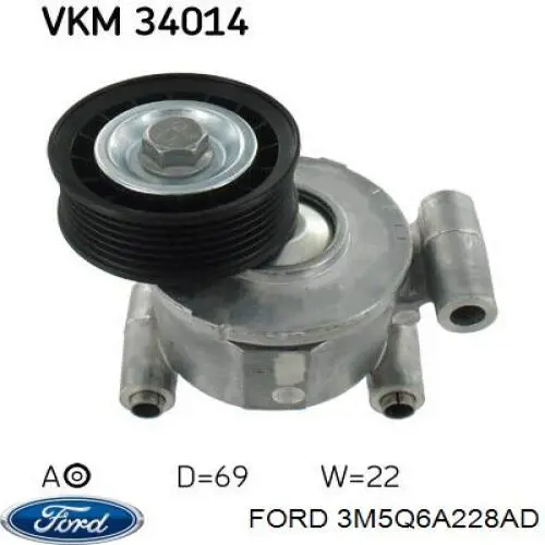 3M5Q6A228AD Ford Napinacz paska napędowego