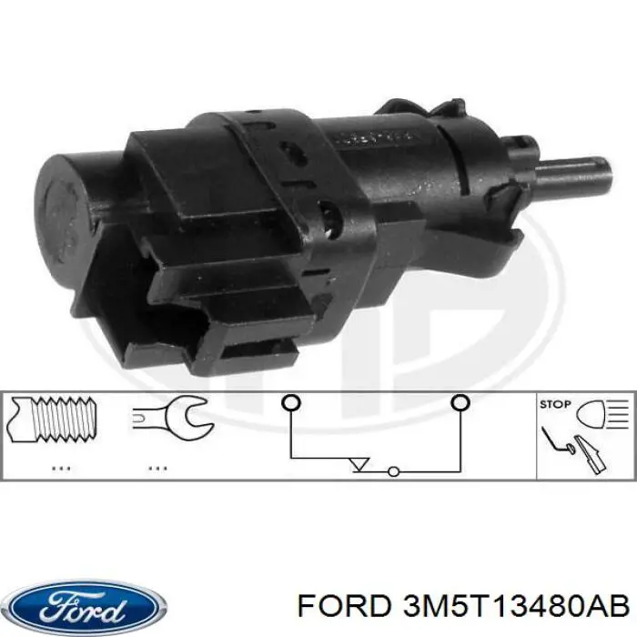 Czujnik włącznika świała stop Ford 3M5T13480AB