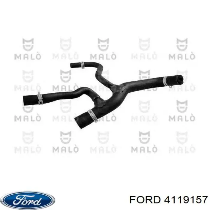 Do koszyka 4119157 Ford Przewód (króciec) chłodnicy dolny